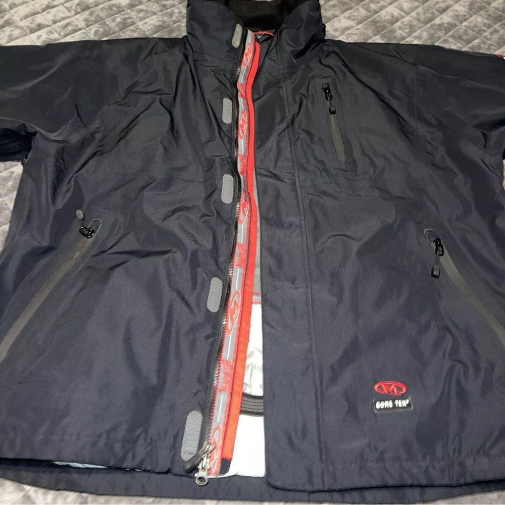 MARKER GORETEX PERFORMANCE JACKET INSULATED MENS XL PTP 27 hem 31 black ret $249 - Picture 10 of 16
